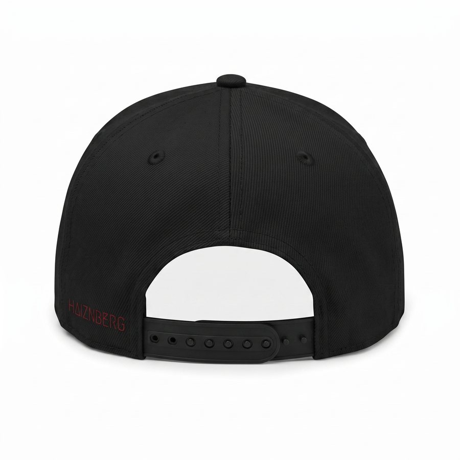 HAIZNBERG Snapback schwarz, Rückseite mit Schriftzug