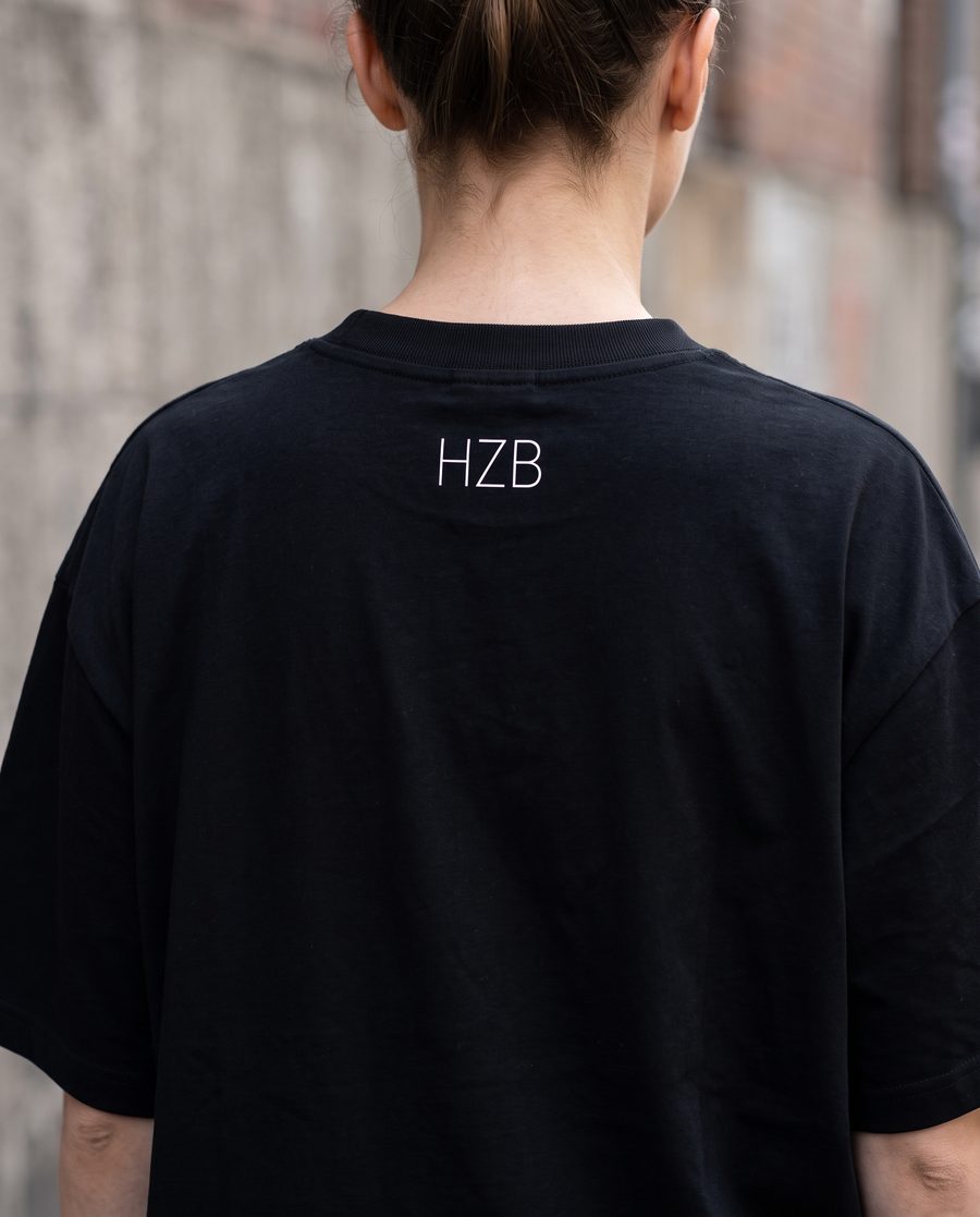 HAIZNBERG Shirt schwarz, Rückseite mit HZB im Nacken